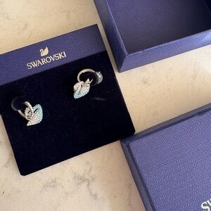 Swarovski Swan Earrings